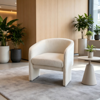 Fauteuil de loisirs de luxe nordique, canapé individuel design pour salon de beauté et réception commerciale