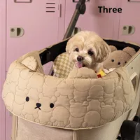 Nouvelle Coussinette Magnétique Double Face en Tissu Style Coréen Ourson Mignon JXANRY pour Poussette d'Animal de Compagnie avec Protection de Bordure