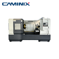 Torno CNC de 2 Ejes para Roscado de Tuberías de Alta Resistencia, Torno Horizontal Automático con Sistema de Control Fanuc GSK