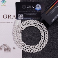 Collar de Cadena Infinito Chapado en Oro de 18K con Diamantes Moissanite VVS, Estilo Hip Hop, Personalizado, Venta al por Mayor, Envío Directo