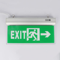 110V 220V Anpassbares Wiederaufladbares Feuerschild-Licht Sicherheits-6W-3W-Notausgangsschild