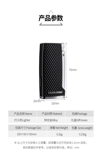 Cigarloong kim loại xì gà Ba Ngọn Đuốc nhẹ hơn Windproof thẳng du lịch xách tay Thuốc lá nhẹ hơn Hộp quà tặng bao bì - Product Image 6
