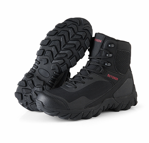 Botas de Desierto TSB34 Color Caqui y Negro con Camuflaje Selvático, Transpirables, con Cierre, para Caza, Venta al Por Mayor - Product Image 3