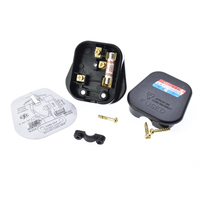 UK 3pin Plug Fuse Plug Top 13A 250V BS 3 Pins Connecteur Fusible Type-G Câblage électrique Cordon d'alimentation Prise pour câble d'appareil