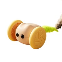 Jouet interactif automatique pour chat, souris électrique anti-collision, résistant aux morsures, en ABS, soulage l'ennui pour chats d'intérieur