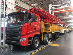 Chinesische brandneue Diesel Mini Betonpumpen Meter Indonesien Beton pumpe LKW Preis - Product Image 5