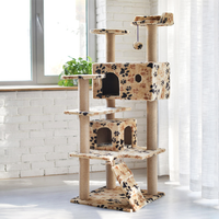 Pohon Kucing Kayu Mewah Ramah Lingkungan Tahan Lama Ukuran XL