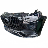 Bumper Mobil Berkualitas Tinggi Cocok untuk Mercedes-Benz GLS X167 Body Kit Depan dengan Radiator Lampu Depan Suku Cadang Pengganti Lengkap