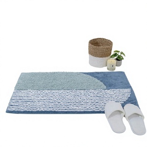 Tapis de bain de luxe multicolores plus doux, écologiques, personnalisables, à séchage rapide, en coton, fabriqués à la machine, pour la maison et la vente en gros - Product Image 1