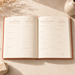 Diario Guiado Personalizado LABON New Chapter, Planificador con Cubierta de Lino Terracota, Rastreador de Hábitos, <span class=keywords><strong>Salud</strong></span> <span class=keywords><strong>Mental</strong></span>, Cuaderno de Tapa Dura A5 - Product Image 2