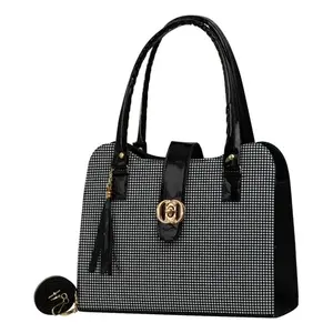 Bolso Cuadri Blanco3 para Mujer de Fana Isadora con Asas Negras y Cierre para Uso Profesional - Product Image 3