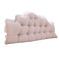 Coussin de tête de lit rembourré personnalisable style influenceur, dossier de soutien lombaire, rembourrage en polyester, couleur unie