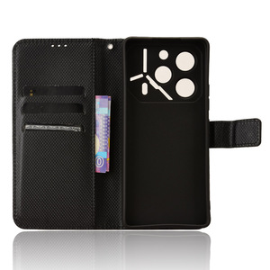 หรูหรากระเป๋าสตางค์ลายเพชรหนัง PU เคสโทรศัพท์พลิกสําหรับ Tecno Pova 6 Pro 5G - Product Image 2