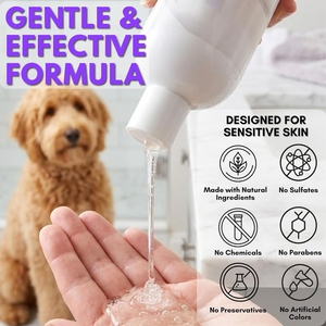 Shampoo pour animaux de compagnie en marque privée OEM, sans cruauté, pour peaux sèches, écologique, <span class=keywords><strong>hypoallergénique</strong></span>, sans larmes, shampooing pour le bain des bouledogues - Product Image 4