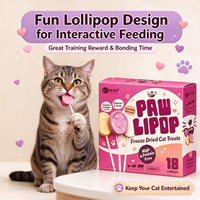 Friandises pour chats N4P en forme de sucette, série 14g/35g, poulet et lait de chèvre avec canneberge, myrtille, citrouille, pour toutes les générations, directement de l'usine