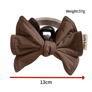 Pinza de Pelo de Plástico con Lazo Retro Coreano de 13 cm, Accesorios Minimalistas para el Cabello para Mujer, Decoración para el Cabello - Product Image 3