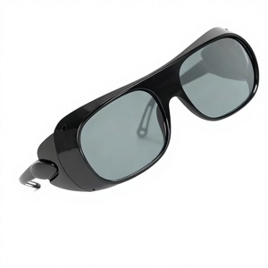 نظارات لحام الغاز، مجموعة نظارات أمان سوداء ورمادية متوسطة وشفافة للحام الصناعي - Product Image 3