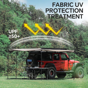HOMFUL Tente d'extérieur en aluminium à <span class=keywords><strong>270</strong></span> degrés pour voiture Tente rétractable UV30 + pour voiture de camp - Product Image 4