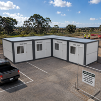 Maison conteneur pliable, hébergement préfabriqué portable pour les travailleurs en zone isolée, assemblage rapide