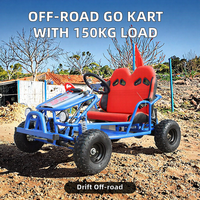 Kart électrique tout-terrain à pédales avec CVT, buggy robuste à suspension A-Arm, capacité de charge de 150 kg pour la famille