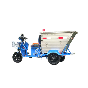 Tricycle électrique 48V 580W, camion à ordures en acier inoxydable de 400L avec une charge utile de 100-200 kg et une autonomie de 50-70 km, certifié CE - Product Image 3