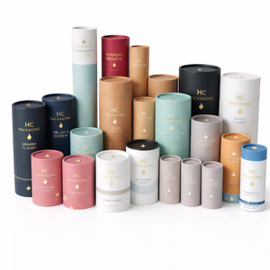 กล่องกระดาษทรงกระบอกคุณภาพสูงสำหรับบรรจุภัณฑ์เทียนหอมจากถั่วเหลือง กลิ่นหอมสำหรับบ้าน พร้อมโลโก้สั่งทำจากโรงงาน - Product Image 6