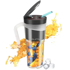 Portable <b>Mini</b> Electric Juice Machine for Household Use New 500ml Capacity 6 Stainless Steel Blades USB Charging English - Product Image 1