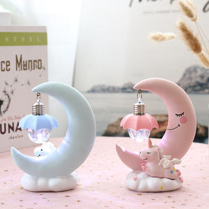 Charme créatif de carillon de vent de <span class=keywords><strong>licorne</strong></span>, lumière nocturne créative, décoration de <span class=keywords><strong>chambre</strong></span>, cadeau d'anniversaire de coeur de fille, pratique - Product Image 4