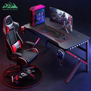 <span class=keywords><strong>Bureau</strong></span> de jeu professionnel Wayon en forme de K, table PC en fibre de carbone avec accents de course et arc ergonomique pour les sports électroniques - Product Image 2