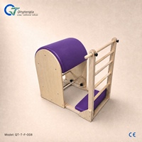 Appareil d'entraînement multifonction en bois pour Pilates, type Barrel, pour l'extension du dos, la correction de la colonne vertébrale, la flexibilité et l'exercice quotidien