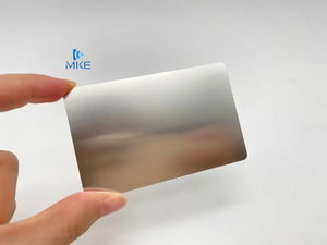 Biglietti da visita in metallo con ritaglio della corona biglietto da visita in metallo con codice qr - Product Image 5