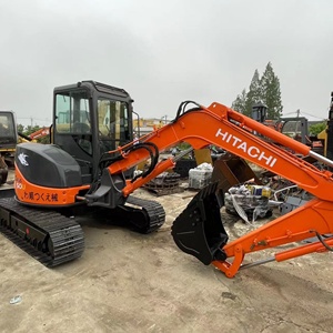 Used Hitachi Zaxis 50u Compact <b>Excavator</b> 2020 Model 12 Ton Orange Track Type Construction <b>Machinery</b> 0.4m Bucket Capacity - Product Image 2