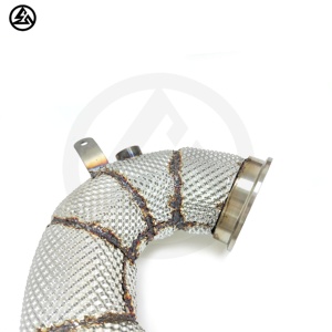 Tubo bajante de alto flujo CSZ para <span class=keywords><strong>Fiat</strong></span> Abarth 500 595 695 1,4 T, tubo de bajada con escape de rendimiento de protección térmica - Product Image 3
