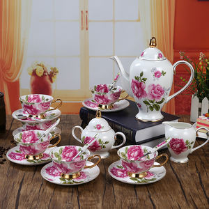 Vente en gros de tasses à café et soucoupes en porcelaine fine de style britannique élégant pour mariage, maison, restaurant - Product Image 4