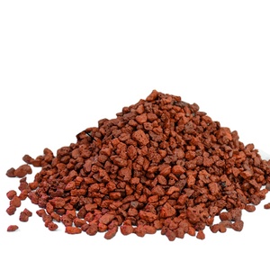 1,5Kg Vulkanische Steen Rood Substraat Zand Natuurlijke Aquascape Keramische Steen Korrelig Filtermateriaal Zwarte Rots Visbak Grind - Product Image 1