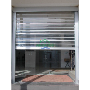 Volets roulants en aluminium, polycarbonate, plastique PC, transparents, clairs, en cristal, pour <span class=keywords><strong>magasin</strong></span> commercial - Product Image 6