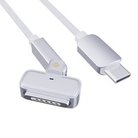 Cable magnético de carga súper rápida con cabezal giratorio de 180 grados, 2M 140W Mag 3 a USB-C, cable trenzado para Macbook