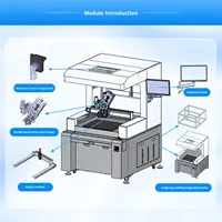 Machine de collage et de revêtement panoramique sur pied à double liquide avec moteur à vis, plateforme en granit, 220V, garantie 1 an