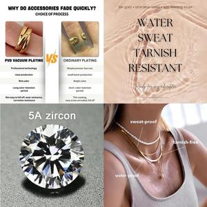 Personalizado <span class=keywords><strong>Granada</strong></span> 18K chapado en oro hip hop diamante Acero inoxidable moda joyería fina colgantes dijes collares fabricante - Product Image 6