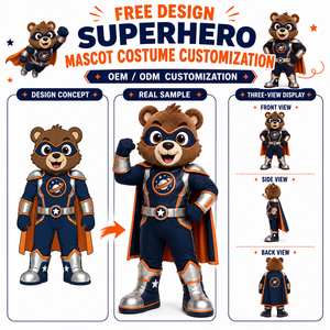 Costume de Mascotte Personnalisé Lynx Bobcat Super-héros, Costume de Personnage Animal en Peluche pour Adulte, Fabricant OEM ODM pour Événements Scolaires et Équipes Sportives - Product Image 4