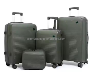 Ensemble de 2 valises rigides légères anti-rayures, bagages <span class=keywords><strong>cabine</strong></span> emboîtables, logo personnalisé, prêts à expédier - Product Image 5