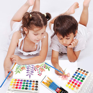36 diversi Colori Acquerello Vernici Set con Pennelli e Acquerello Carta Pad - Product Image 6