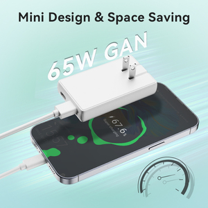 Cargador Usb C de 65 W cargador de <span class=keywords><strong>cambio</strong></span> rápido PD USB C 65 W cargador rápido delgado de 65 vatios para teléfono móvil teléfono inteligente portátil - Product Image 2