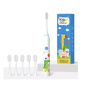 custom manufacturers Gear memory zone reminder child cartoon kids sonic electric teeth cleaning ultrasonic toothbrush