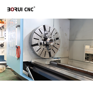 Torno CNC horizontal de tres ejes para trabajo pesado BORUI CK61125 de un solo husillo 380V, adecuado para la producción de ejes de transmisión en - Product Image 5