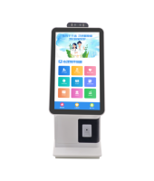 Terminal de point de vente de bureau multifonctionnel avec lecteur de codes QR et codes-barres, commande de repas, reconnaissance de carte d'identité et de visage, pour une utilisation au sol efficace