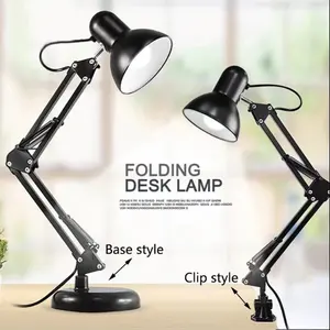 American Desk Lamp Long Arm Eye Protection Features College Students' Special Study Lamp Dormitory Reading Work Plug-In Charging
