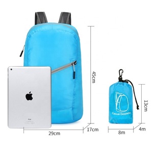 Sac à dos de voyage ultra-léger et portable à double bandoulière, sac à dos de sport pliable personnalisé pour hommes et femmes, souple, tendance, pour usage extérieur - Product Image 2