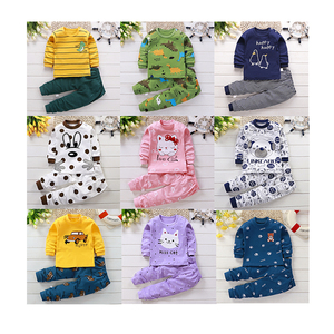 Conjunto de Pijamas de Algodón de Alta Calidad para Niños, 2 Piezas, Ropa de Dormir para Niñas, Ropa de Noche para Niños, Manga Larga, Estampado de Dibujos Animados - Product Image 1
