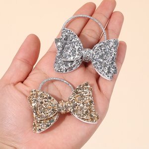 CN 4 Pezzi Elastici per Capelli alla Moda con Glitter Scintillanti, Dolci Scrunchies a Forma di Frutta per Ragazze - Product Image 2